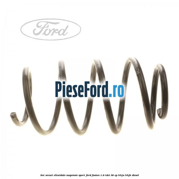 Set arcuri elicoidale suspensie sport Ford Fusion 1.6 TDCi 90 cp Set arcuri elicoidale suspensie sport Ford Fusion 1.6 TDCi 90 cp HHJA, HHJB diesel