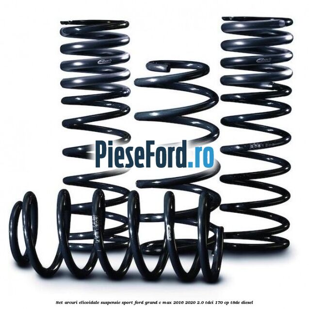 Set arcuri elicoidale suspensie sport Ford Grand C-Max 2016-2020 2.0 TDCi 170 cp T8DE diesel
