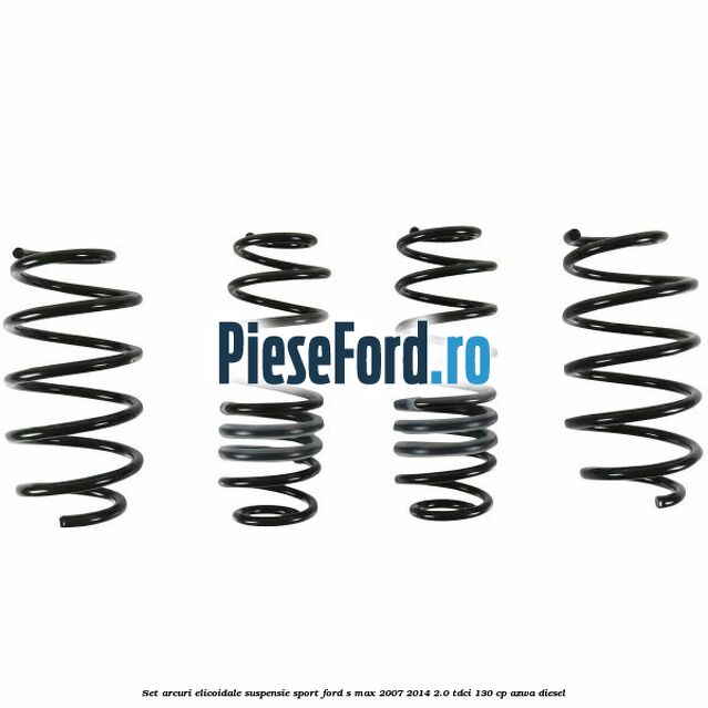 Set arcuri elicoidale suspensie sport Ford S-Max 2007-2014 2.0 TDCi 130 cp AZWA diesel