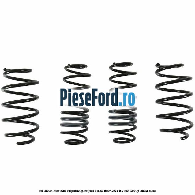 Set arcuri elicoidale suspensie sport Ford S-Max 2007-2014 2.2 TDCi 200 cp KNWA diesel