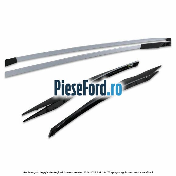 Set bare portbagaj exterior Ford Tourneo Courier 2014-2018 1.5 TDCi 75 cp UGCA, UGCB, XUCC, XUCD, XUCE diesel