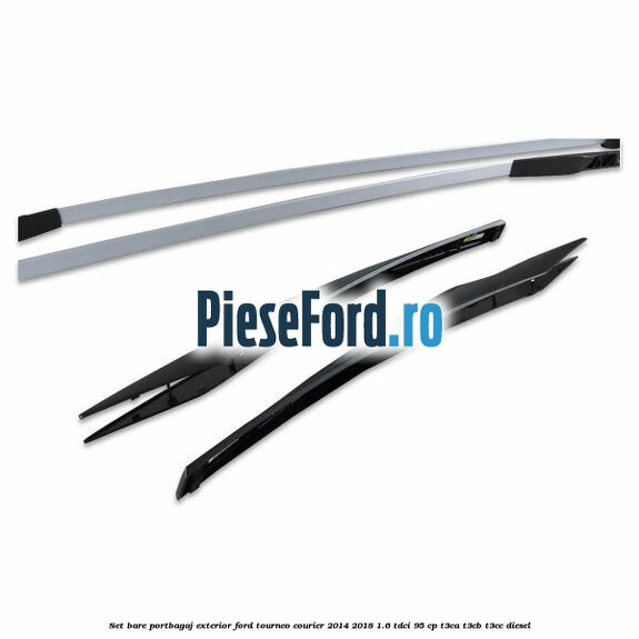 Set bare portbagaj exterior Ford Tourneo Courier 2014-2018 1.6 TDCi 95 cp T3CA, T3CB, T3CC diesel