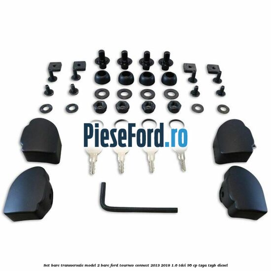 Set bare transversale model 2 bare Ford Tourneo Connect 2013-2018 1.6 TDCi 95 cp TZGA, TZGB diesel