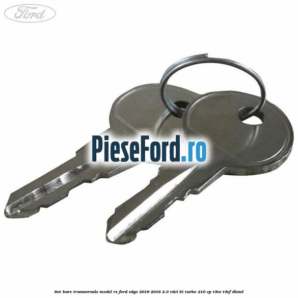 Set bare transversale model RS Ford Edge 2016-2018 2.0 TDCi Bi-Turbo 210 cp T9CE, T9CF diesel