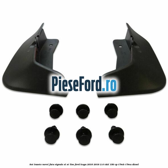 Set bavete noroi fata Vignale si ST-line Ford Kuga 2016-2018 2.0 TDCi 150 cp