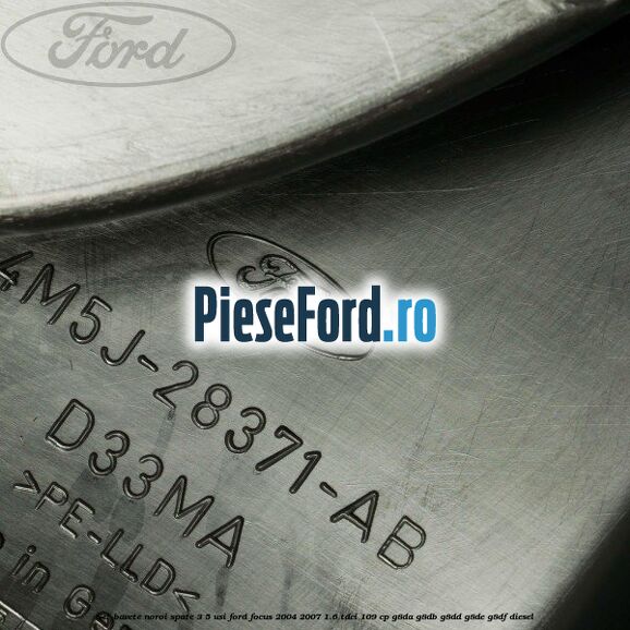 Set bavete noroi spate 3/5 usi Ford Focus 2004-2007 1.6 TDCi 109 cp G8DA, G8DB, G8DD, G8DE, G8DF diesel