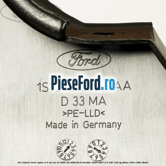 Set bavete noroi spate 4/5 usi an 10/2000-04/2005 Ford Mondeo 2000-2007 2.0 TDCi 130 cp FMBA, N7BA, N7BB diesel