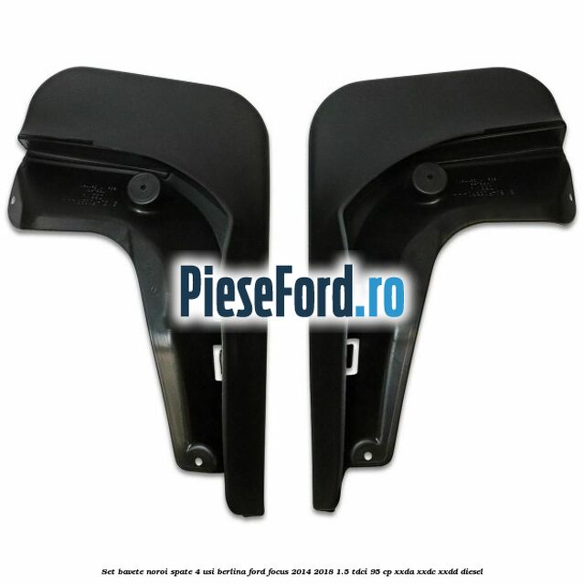 Set bavete noroi spate 4 usi berlina Ford Focus 2014-2018 1.5 TDCi 95 cp XXDA, XXDC, XXDD diesel