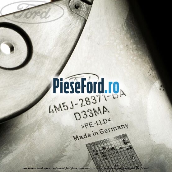 Set bavete noroi spate 5 usi combi Ford Focus 2004-2007 1.6 TDCi 109 cp G8DA, G8DB, G8DD, G8DE, G8DF diesel