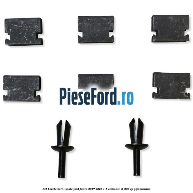 Set bavete noroi spate Ford Fiesta 2017-2023 1.5 EcoBoost ST 200 cp Set bavete noroi spate Ford Fiesta 2017-2023 1.5 EcoBoost ST 200 cp YZJA benzina