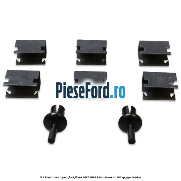 Set bavete noroi spate Ford Fiesta 2017-2023 1.5 EcoBoost ST 200 cp Set bavete noroi spate Ford Fiesta 2017-2023 1.5 EcoBoost ST 200 cp YZJA benzina