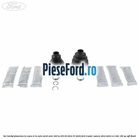 Set burduf planetara la roata si la cutie VMT6 serie 330 la 470 09/2012-07/2015 Ford Transit Custom 2014-2018 2.2 TDCi 155 cp CVFF diesel