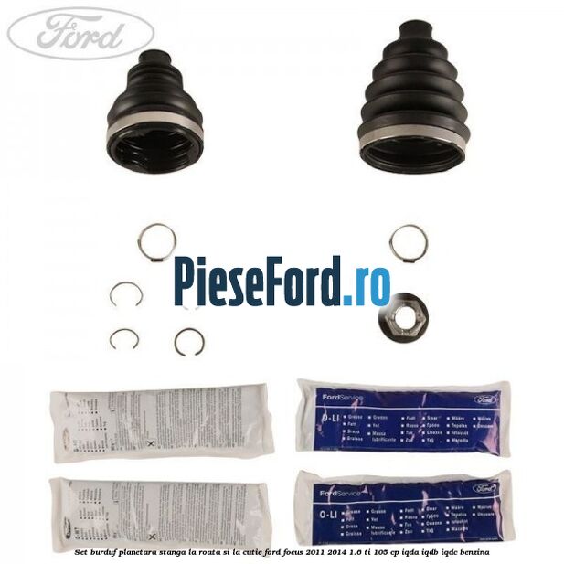 Set burduf planetara stanga la roata si la cutie Ford Focus 2011-2014 1.6 Ti 105 cp Set burduf planetara stanga la roata si la cutie Ford Focus 2011-2014 1.6 Ti 105 cp IQDA, IQDB, IQDC benzina
