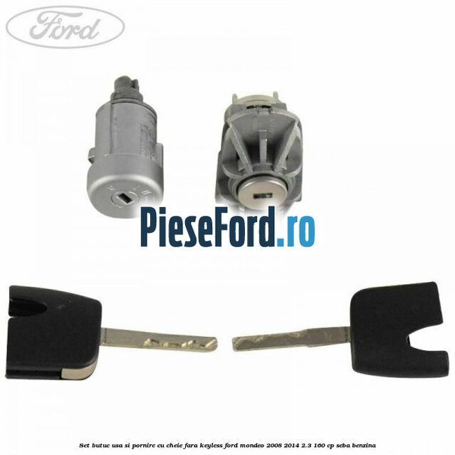 Set butuc usa si pornire cu cheie fara keyless Ford Mondeo 2008-2014 2.3 160 cp SEBA benzina