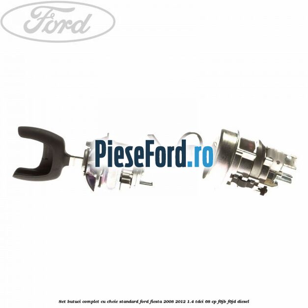 Set butuci complet cu cheie standard Ford Fiesta 2008-2012 1.4 TDCi 68 cp F6JB, F6JD diesel