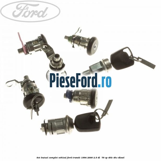 Set butuci complet vehicul Ford Transit 1994-2000 2.5 DI  76 cp 4HB, 4HC diesel
