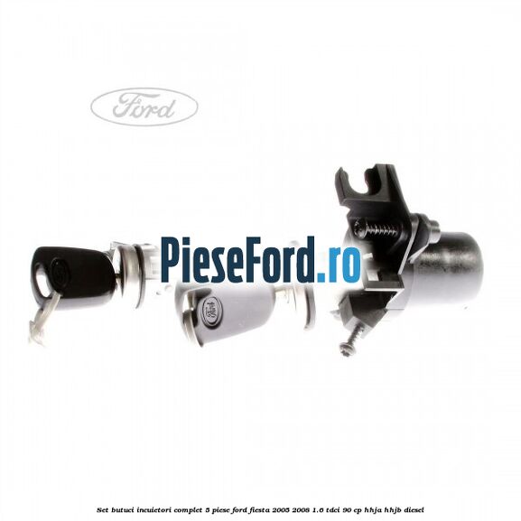 Set butuci incuietori complet 5 piese Ford Fiesta 2005-2008 1.6 TDCi 90 cp HHJA, HHJB diesel