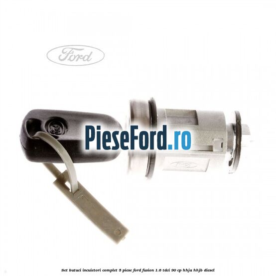 Set butuci incuietori complet 5 piese Ford Fusion 1.6 TDCi 90 cp HHJA, HHJB diesel