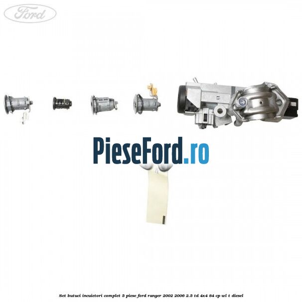 Set butuci incuietori complet 5 piese Ford Ranger 2002-2006 2.5 TD 4x4 84 cp Set butuci incuietori complet 5 piese Ford Ranger 2002-2006 2.5 TD 4x4 84 cp WL-T diesel