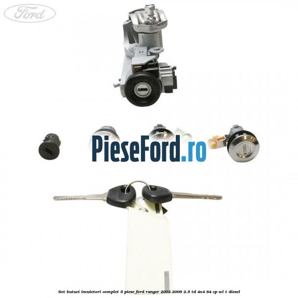 Set butuci incuietori complet 5 piese Ford Ranger 2002-2006 2.5 TD 4x4 84 cp Set butuci incuietori complet 5 piese Ford Ranger 2002-2006 2.5 TD 4x4 84 cp WL-T diesel