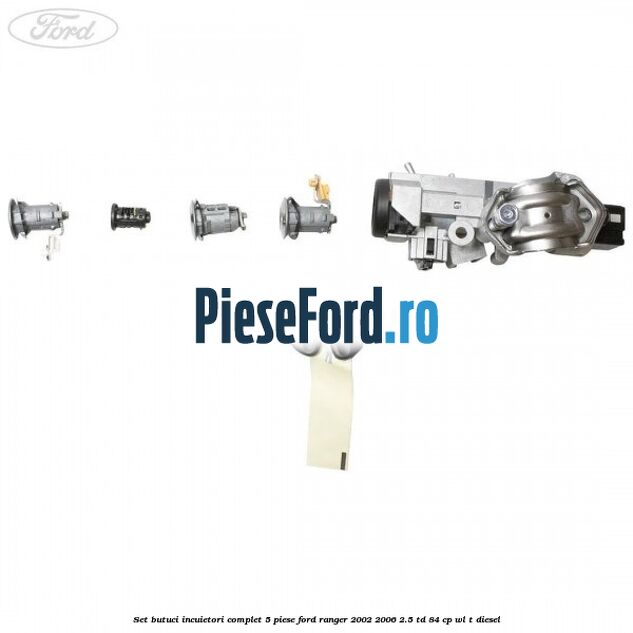 Set butuci incuietori complet 5 piese Ford Ranger 2002-2006 2.5 TD 84 cp WL-T diesel