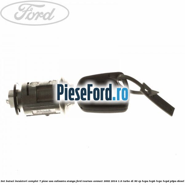 Set butuci incuietori complet 7 piese usa culisanta stanga Ford Tourneo Connect 2002-2014 1.8 Turbo Di 90 cp HCPA, HCPB, HCPC, HCPD, P9PA diesel