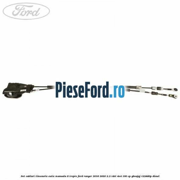 Set cabluri timonerie cutie manuala 6 trepte Ford Ranger 2016-2020 2.2 TDCi 4x4 160 cp GBVAJQJ, T22DD0P diesel
