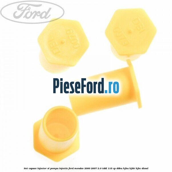 Set capace injector si pompa injectie Ford Mondeo 2000-2007 2.0 TDDI 115 cp D6BA, HJBA, HJBB, HJBC diesel