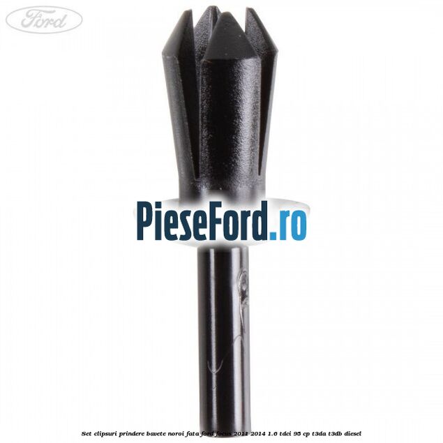 Set clipsuri prindere bavete noroi fata Ford Focus 2011-2014 1.6 TDCi 95 cp T3DA, T3DB diesel