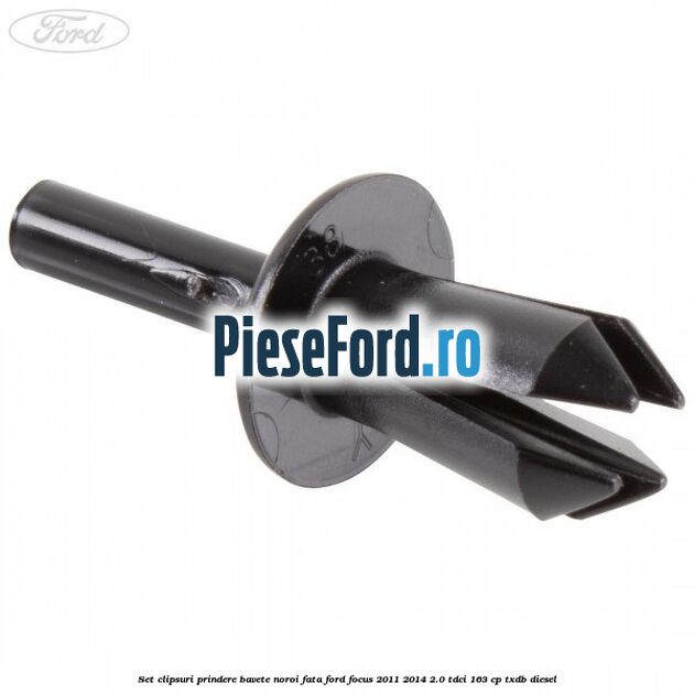 Set clipsuri prindere bavete noroi fata Ford Focus 2011-2014 2.0 TDCi 163 cp TXDB diesel