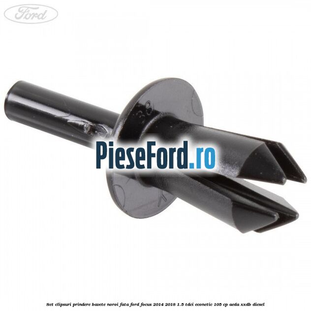 Set clipsuri prindere bavete noroi fata Ford Focus 2014-2018 1.5 TDCi ECOnetic 105 cp AEDA, XXDB diesel