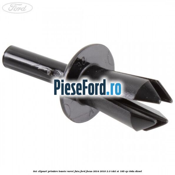 Set clipsuri prindere bavete noroi fata Ford Focus 2014-2018 2.0 TDCi ST 185 cp T8DA diesel