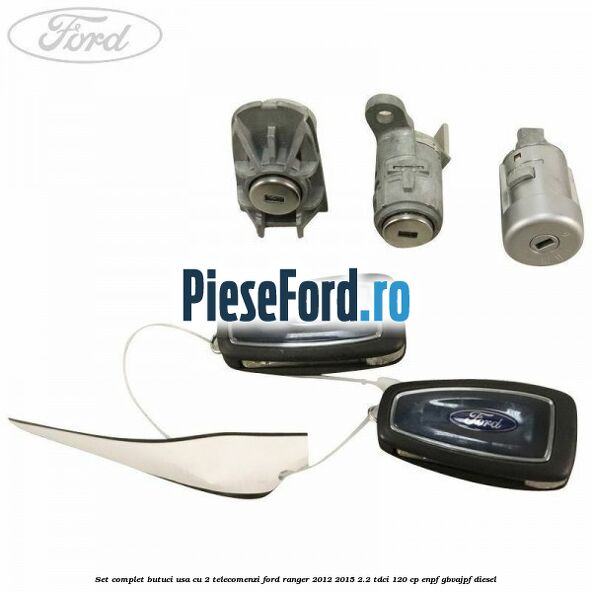 Set complet butuci usa cu 2 telecomenzi Ford Ranger 2012-2015 2.2 TDCi 120 cp Set complet butuci usa cu 2 telecomenzi Ford Ranger 2012-2015 2.2 TDCi 120 cp ENPF, GBVAJPF diesel