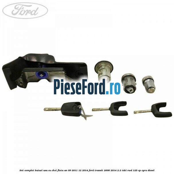 Set complet butuci usa cu chei flota an 09/2011-12/2014 Ford Transit 2006-2014 2.2 TDCi RWD 125 cp CYRA diesel