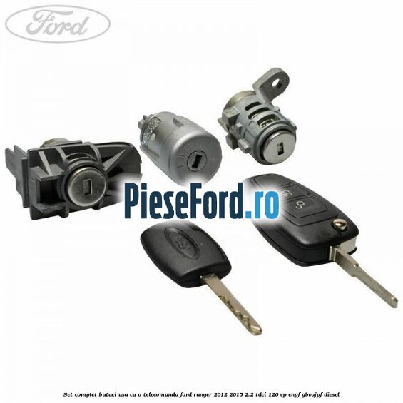 Set complet butuci usa cu o telecomanda Ford Ranger 2012-2015 2.2 TDCi 120 cp ENPF, GBVAJPF diesel