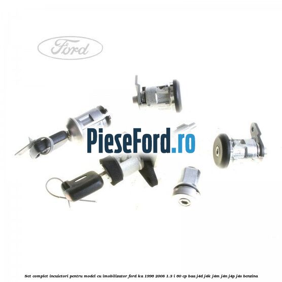 Set complet incuietori pentru model cu imobilizator Ford Ka 1996-2008 1.3 i 60 cp BAA, J4D, J4K, J4M, J4N, J4P, J4S benzina