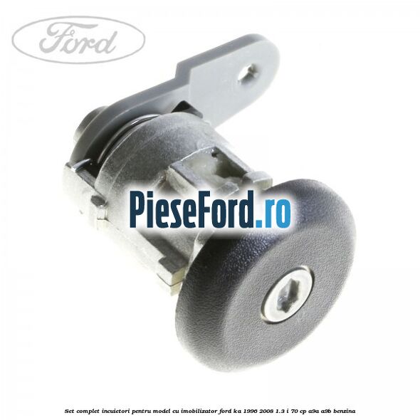 Set complet incuietori pentru model cu imobilizator Ford Ka 1996-2008 1.3 i 70 cp Set complet incuietori pentru model cu imobilizator Ford Ka 1996-2008 1.3 i 70 cp A9A, A9B benzina