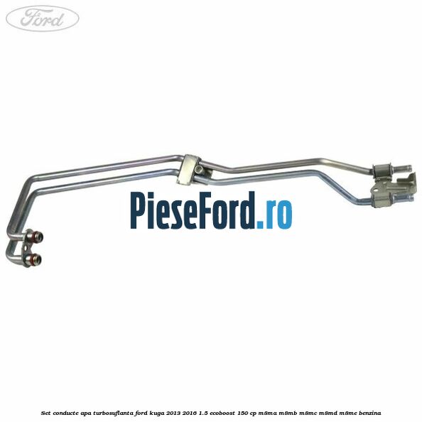 Set conducte apa turbosuflanta Ford Kuga 2013-2016 1.5 EcoBoost 150 cp M8MA, M8MB, M8MC, M8MD, M8ME benzina