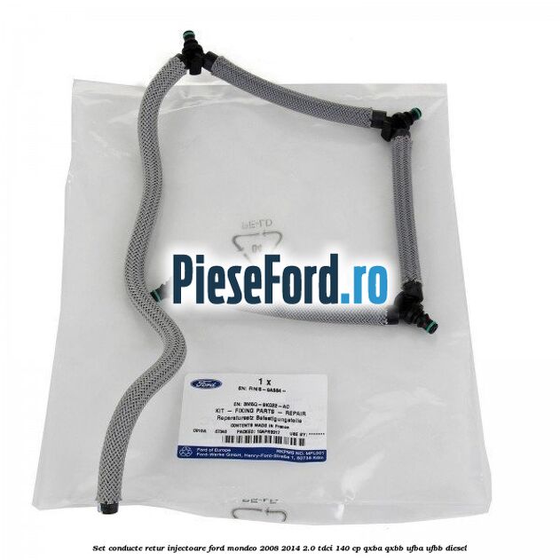 Set conducte retur injectoare Ford Mondeo 2008-2014 2.0 TDCi 140 cp QXBA, QXBB, UFBA, UFBB diesel