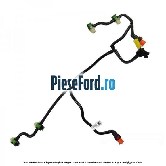 Set conducte retur injectoare Ford Ranger 2019-2022 2.0 EcoBlue 4x4 Raptor 213 cp T20DD0J, YN2X diesel