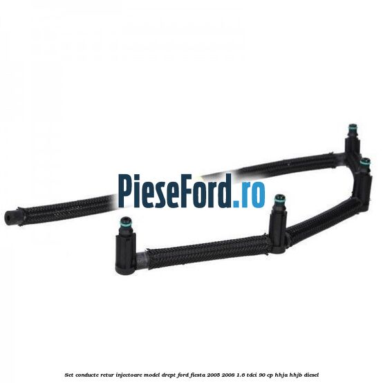 Set conducte retur injectoare model drept Ford Fiesta 2005-2008 1.6 TDCi 90 cp Set conducte retur injectoare model drept Ford Fiesta 2005-2008 1.6 TDCi 90 cp HHJA, HHJB diesel
