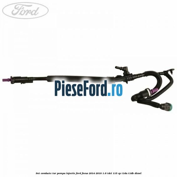 Set conducte tur pompa injectie Ford Focus 2014-2018 1.6 TDCi 115 cp T1DA, T1DB diesel