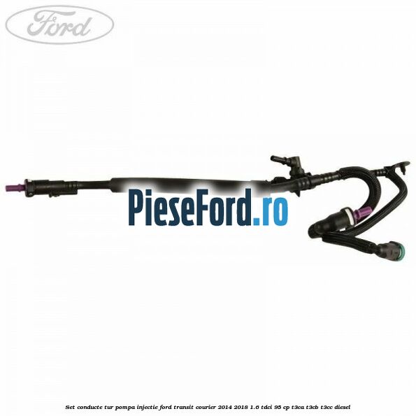 Set conducte tur pompa injectie Ford Transit Courier 2014-2018 1.6 TDCi 95 cp T3CA, T3CB, T3CC diesel