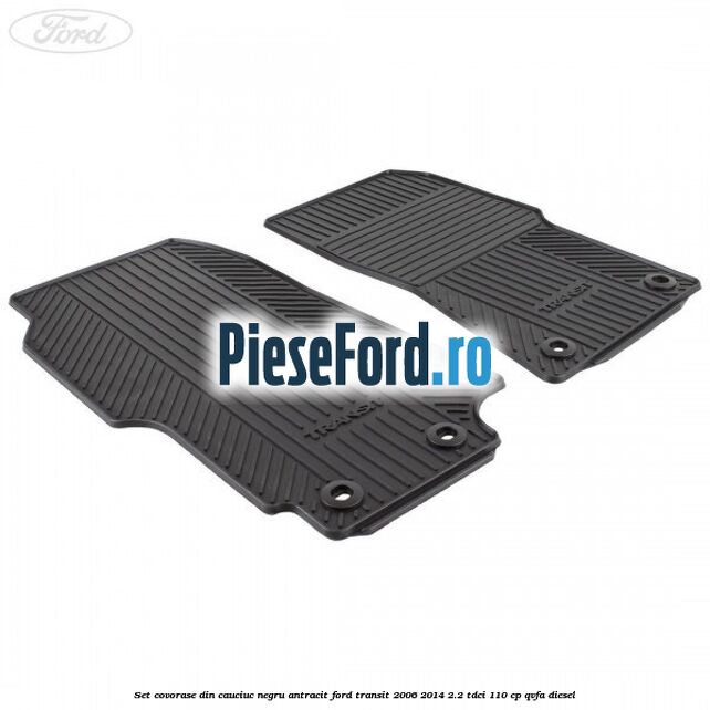 Set covorase din cauciuc negru antracit Ford Transit 2006-2014 2.2 TDCi 110 cp Set covorase din cauciuc negru antracit Ford Transit 2006-2014 2.2 TDCi 110 cp QVFA diesel