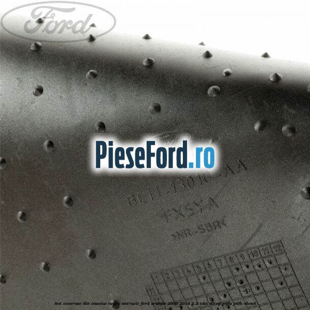 Set covorase din cauciuc negru antracit Ford Transit 2006-2014 2.2 TDCi 85 cp P8FA, P8FB diesel