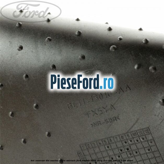 Set covorase din cauciuc negru antracit Ford Transit 2006-2014 2.4 TDCi 140 cp H9FB diesel
