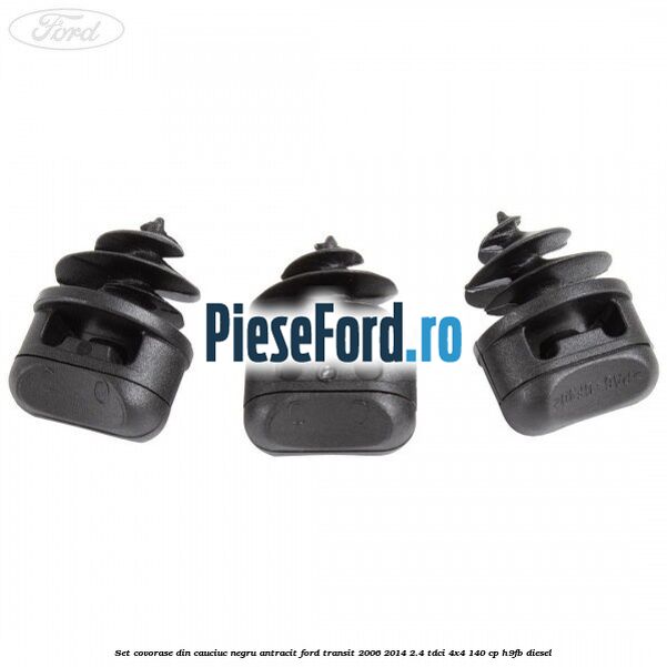 Set covorase din cauciuc negru antracit Ford Transit 2006-2014 2.4 TDCi 4x4 140 cp H9FB diesel