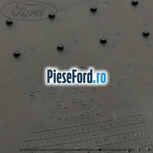 Set covorase fata cauciuc an 02/2007-08/2012 Ford Mondeo 2008-2014 1.6 TDCi 115 cp T1BA, T1BB, T1BC diesel