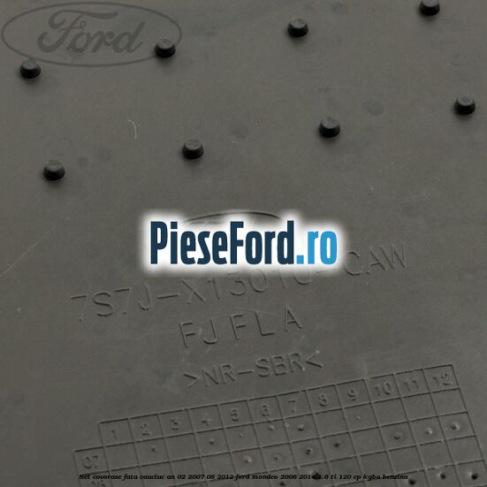 Set covorase fata cauciuc an 02/2007-08/2012 Ford Mondeo 2008-2014 1.6 Ti 120 cp Set covorase fata cauciuc an 02/2007-08/2012 Ford Mondeo 2008-2014 1.6 Ti 120 cp KGBA benzina