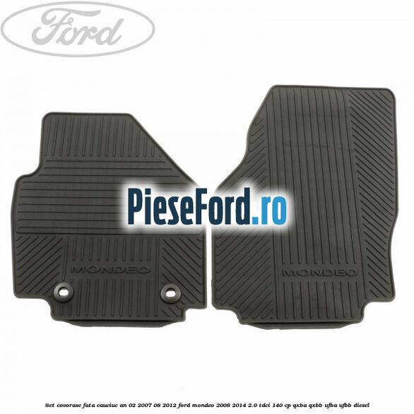 Set covorase fata cauciuc an 02/2007-08/2012 Ford Mondeo 2008-2014 2.0 TDCi 140 cp QXBA, QXBB, UFBA, UFBB diesel